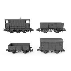 Rapido 942013 N Gauge BR Freight Train Pack BR Grey Livery